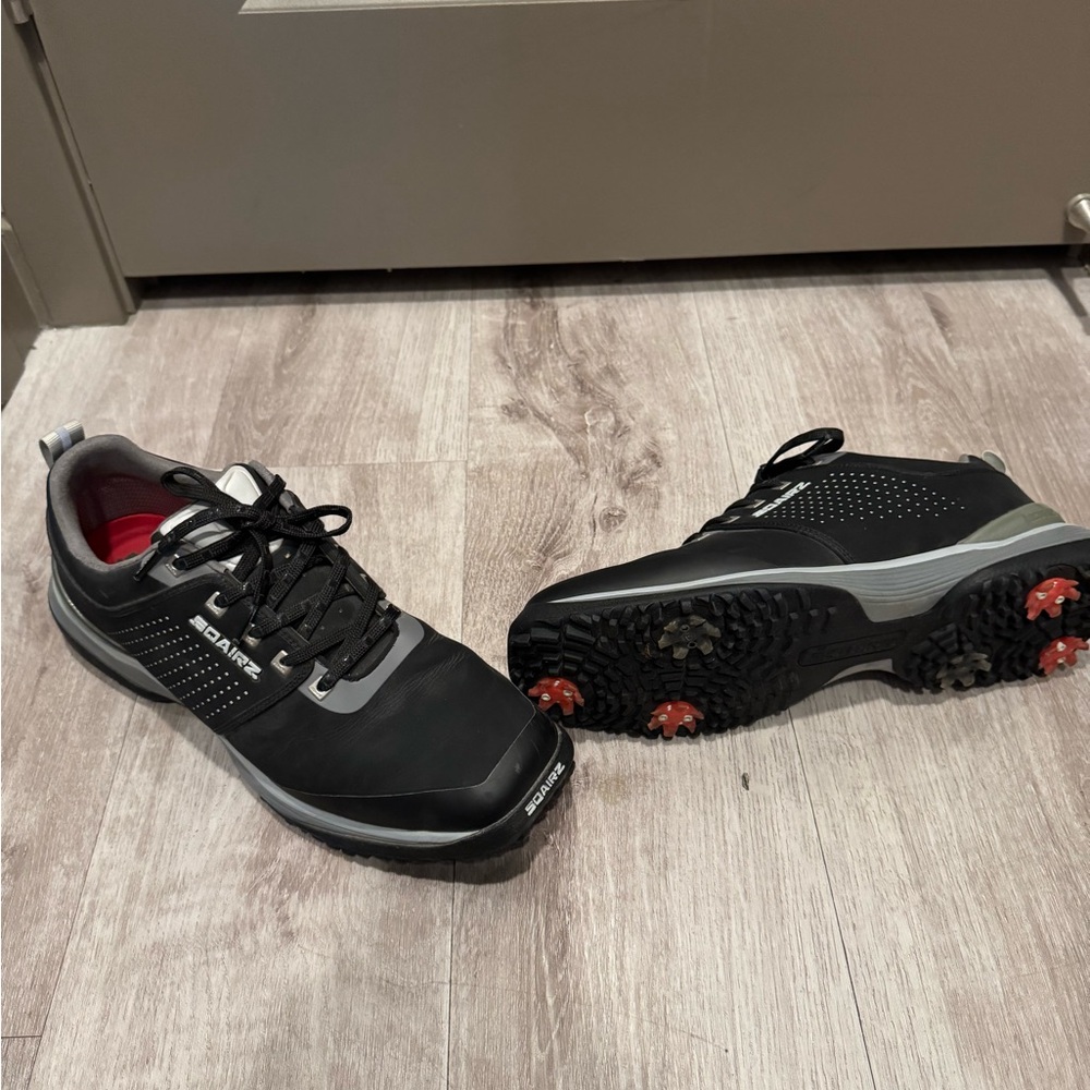 Black and Gray Golf Shoes